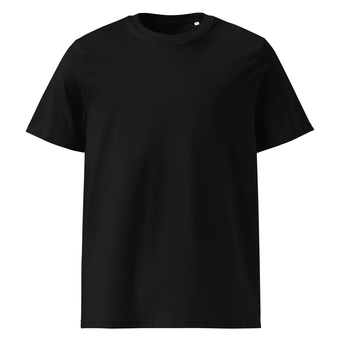 benpass – svart t-shirt, framsida, utan tryck